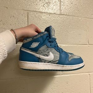 Blue Denim Jordans